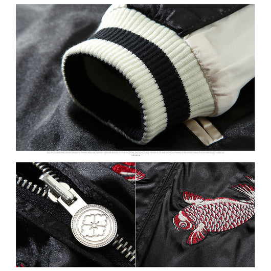 Chaqueta de Béisbol Bordada Heavy Industries Estilo Yokosuka para Hombre - Image 12