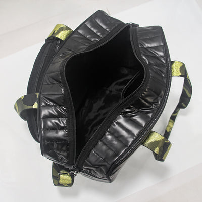 Bolsa Deportiva Tenis Crossbody a Rayas con Bandolera - Image 4
