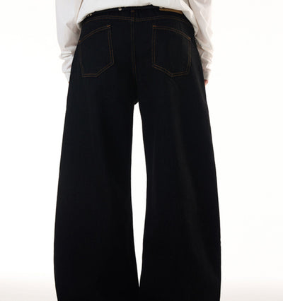 Jeans Ajustados Minimalistas Estilo Americano con Costuras Visibles de Diseñador - Image 12