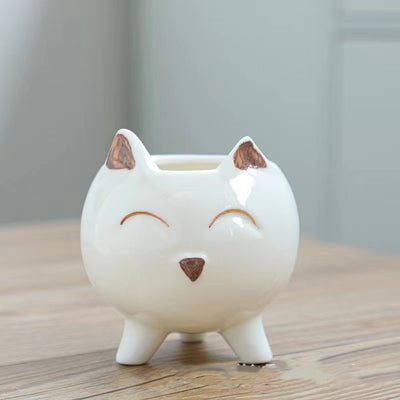 Maceta Decorativa Pintada a Mano con Diseños de Animales para Plantas - Image 3