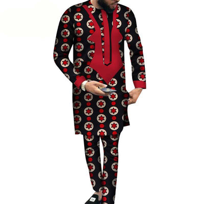 Conjunto Hombre Pantalón y Playera Estampado Batik Algodón - Image 10