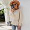 Blusa Tejida con Mangas Linterna y Cintura Marcada
