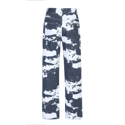 Pantalones Vaqueros Tie-Dye Tendencia Urbana para Hombre - Image 9