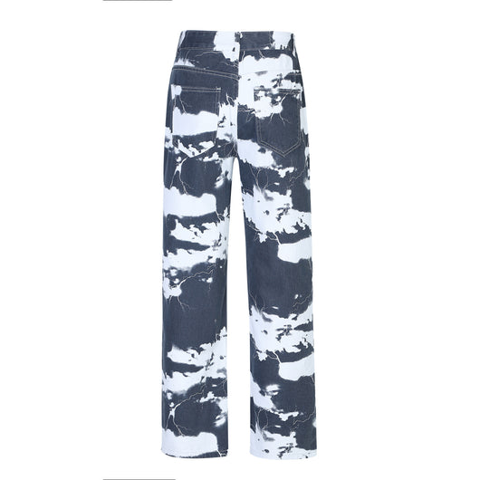 Pantalones Vaqueros Tie-Dye Tendencia Urbana para Hombre - Image 9