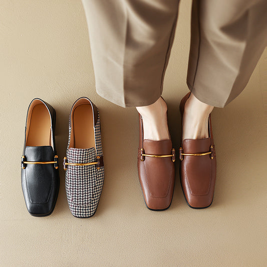 Zapatos Cómodos para Mujer con Punta Cuadrada - Uso Todo Año