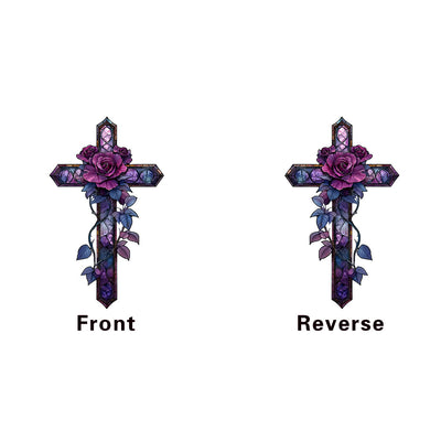 Cruz Religiosa Morada para Pared - Decoración Acrílica Resistente para Dormitorio y Estudio - Image 7
