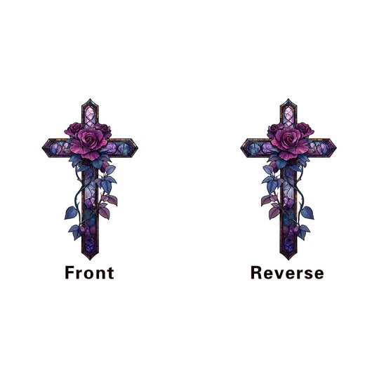 Cruz Religiosa Morada para Pared - Decoración Acrílica Resistente para Dormitorio y Estudio - Image 7