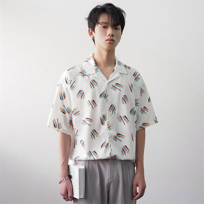 Camisa Casual de Verano con Estampado Exclusivo para Hombre - Image 14