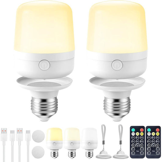 Bombilla LED Recargable Magnética E27 con Tres Temperaturas de Color - Image 2