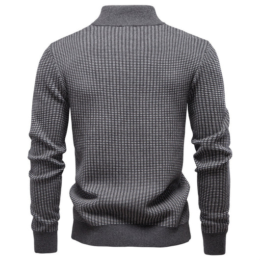 Suéter Casual para Hombre con Cuello Alto y Cierre Medio - Image 16