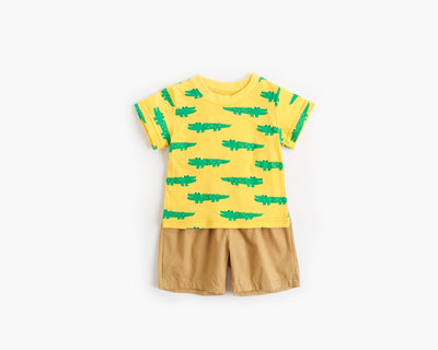 Traje de Verano para Niño con Diseño de Animales Cartoon - Image 22