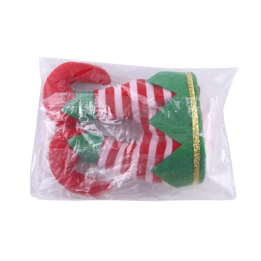Gorro Navideño Payaso a Rayas para Mascotas - Adorno Divertido para Perros - Image 5