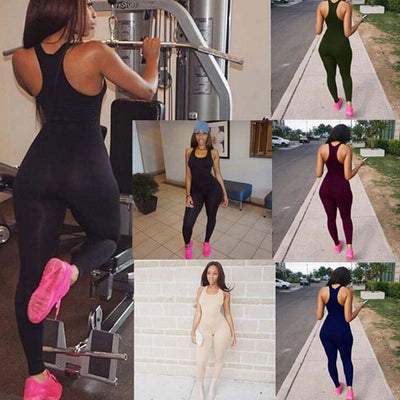 Jumpsuit Deportivo de Verano para Mujer - Tela Seda de Leche Talla Grande - Image 15