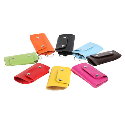 Estuche para llaves de cuero con botones de color - Image 7