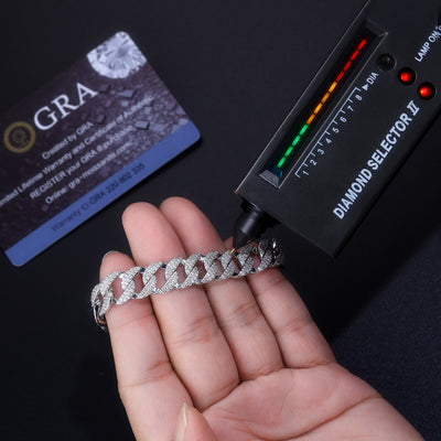 Pulsera de Plata S925 con Moissanita Premium - Joyería Lujo Ligero Plateada en Platino - Image 8