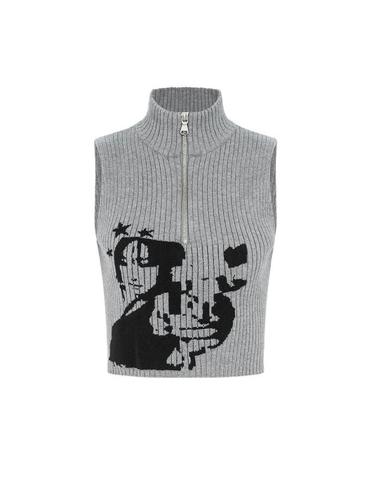 Chaleco Cuello Alto sin Mangas para Verano Mujer - Image 10