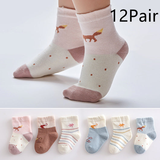 Calcetines de Algodón para Bebé con Animales de Dibujos Animados - Image 6