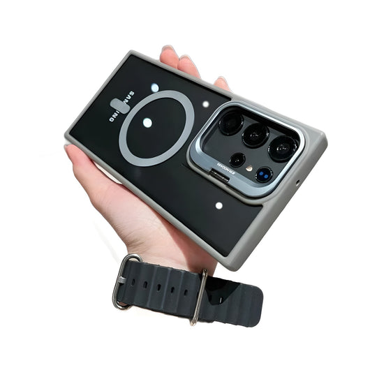 Funda Magnética para Celular con Marco de Lente y Soporte Metálico - Image 5