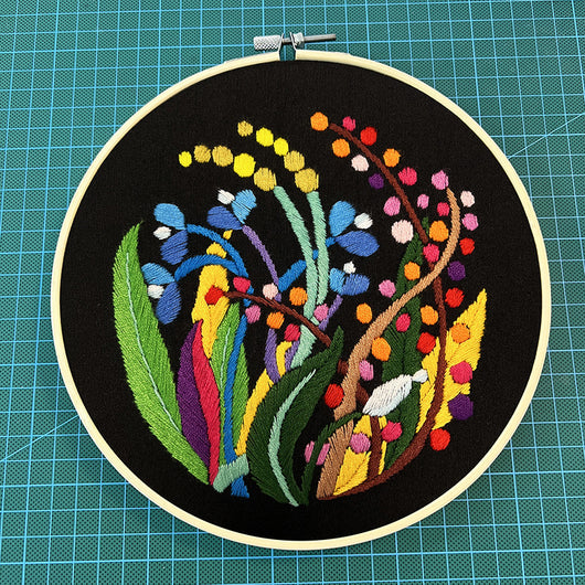 Kit de Costura para Cuadro Tridimensional con Flores Artesanales - Image 18