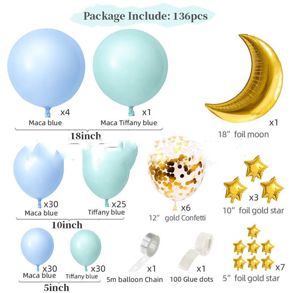 Set de Cadena de Globos Macarrón para Decoración de Fiestas de Cumpleaños