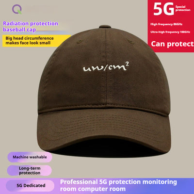 Gorra de Béisbol Protección Radiación Talla Grande con Fibra de Plata