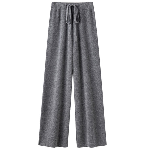 Pantalón Ancho de Lana Pura Cintura Media con Efecto Adelgazante - Image 10