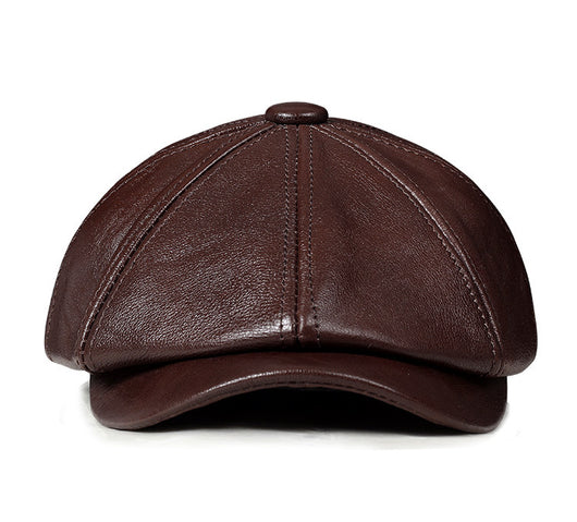 Boina Vintage de Cuero Octagonal para Hombre - Image 10