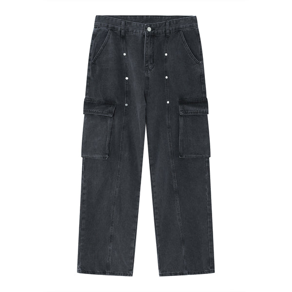 Pantalones Vaqueros Holgados Vintage Hip-hop para Hombre - Image 7