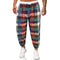 Pantalones Holgados de Algodón y Lino Multicolor para Hombre