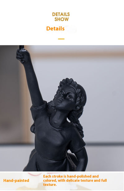 Escultura Decorativa Niña con Globo - Resina para Sala de Estar - Image 20