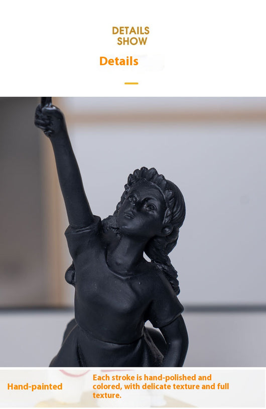 Escultura Decorativa Niña con Globo - Resina para Sala de Estar - Image 20