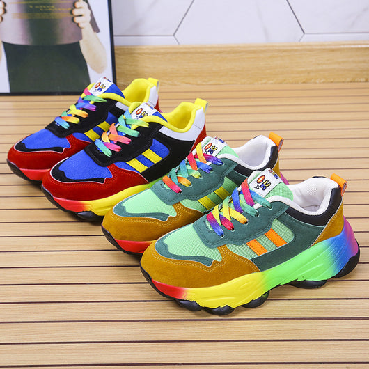Zapatos Deportivos para Mujer con Plataforma Gruesa y Cordones Frontales - Image 7