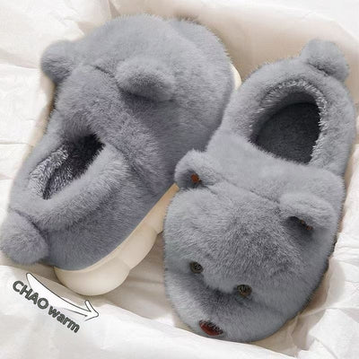 Pantuflas Cálidas de Felpa con Suela Antideslizante y Acolchonado Grueso - Image 4
