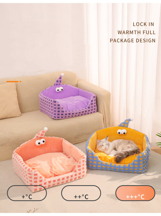 Nido Triangular Desmontable para Mascotas - Cama Térmica Acolchada para Gatos y Perros - Image 12