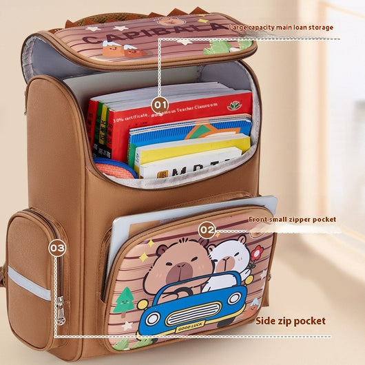 Mochila Escolar de Gran Capacidad Capabala para Niños de Primaria - Image 4