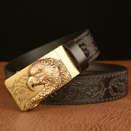 Cinturón de Cuero para Hombre con Hebilla Automática y Grabado Personalizado - Image 11