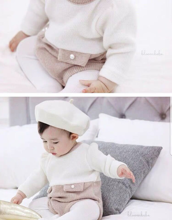 Traje Dos Piezas con Chaqueta Tejida y Tirantes
