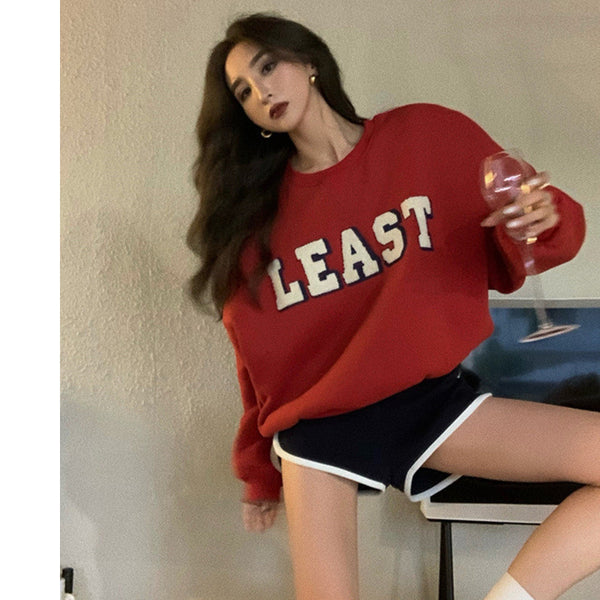 Suéter Suelto de Cuello Redondo para Mujer