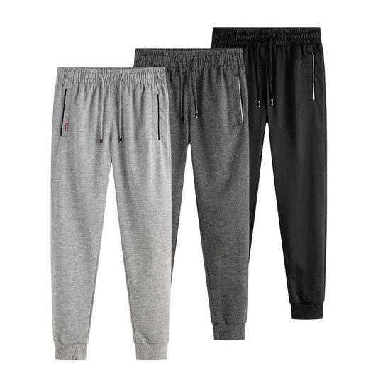 Pantalones de Sudadera Coreanos Slim Fit con Puños Ajustados para Invierno