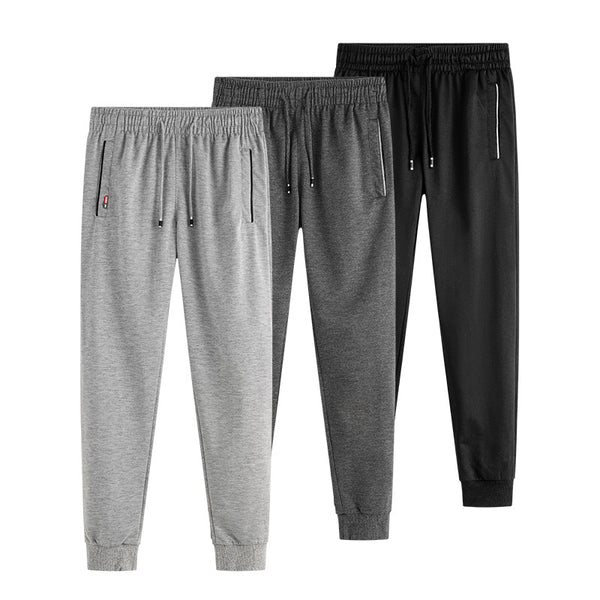 Pantalones de Sudadera Coreanos Slim Fit con Puños Ajustados para Invierno