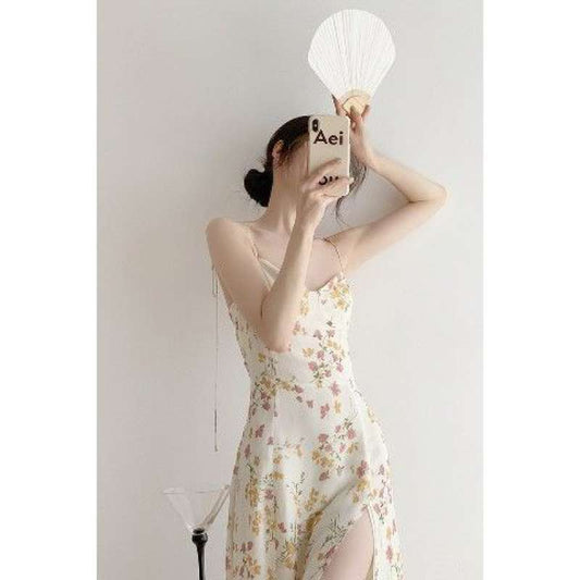 Vestido Suspender Floral Dulce Estilo Francés para Mujer - Image 2