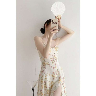 Vestido Suspender Floral Dulce Estilo Francés para Mujer - Image 2