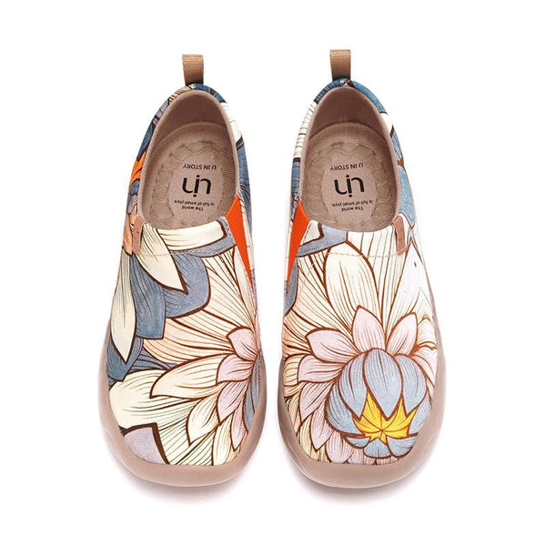 Zapatillas Casuales Cómodas con Diseño Pintado - Mocasines Slip-On Ligeros de Lona