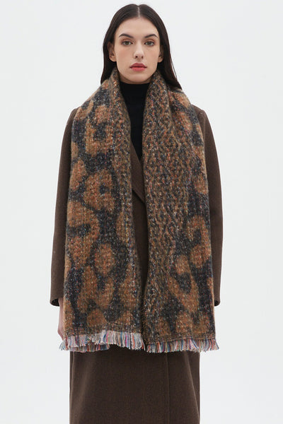Bufanda Corta Estampado Leopardo Unisex - Diseño Europeo y Americano - Image 15