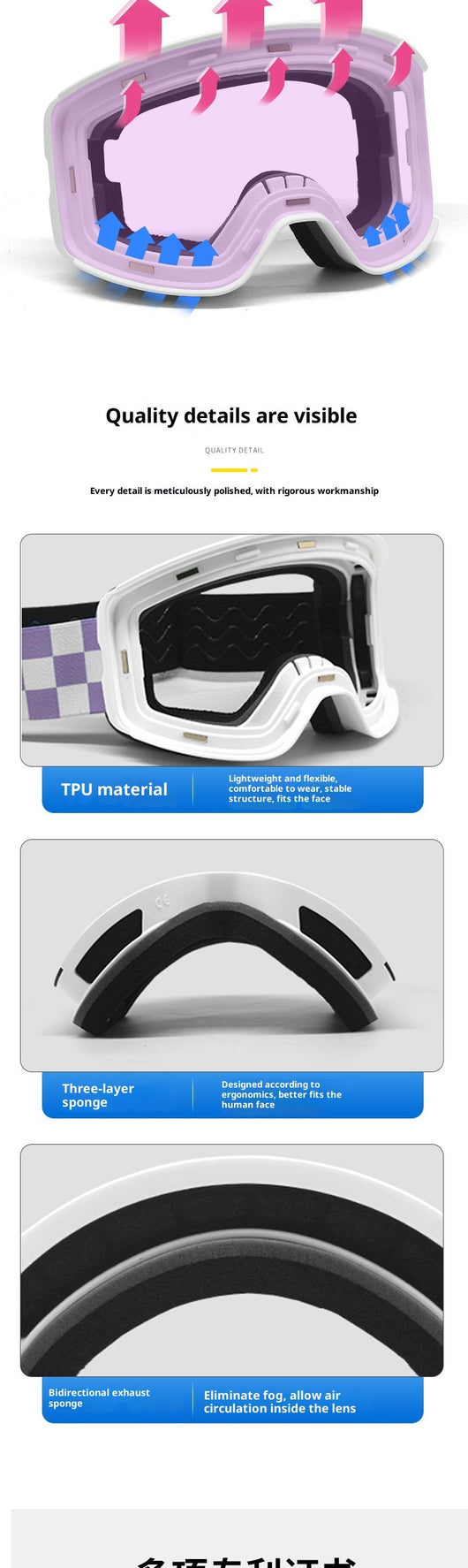 Gafas de Esquí Esféricas con Doble Capa Antivaho - Image 14