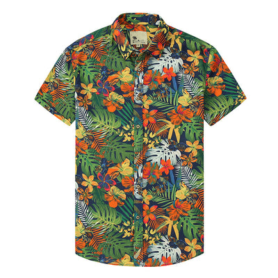 Camisa Hawaiana Estampada con Solapa para Hombre - Image 5