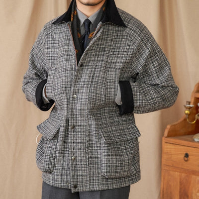 Chaqueta Safari de Lana con Cuello a Juego - Abrigo Retro Cálido - Image 4