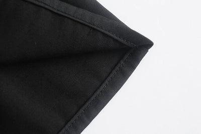 Vestido Corto de Manga Larga con Paneles Superpuestos - Image 14