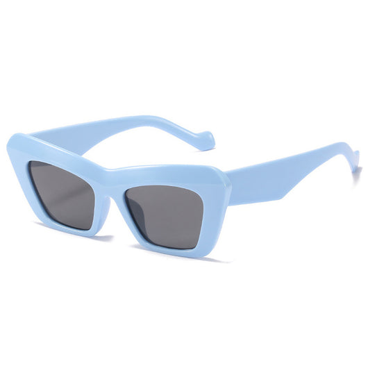 Gafas de Sol Retro Hip Hop Ojo de Gato Triangular para Mujer - Image 4