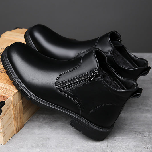 Zapatos Casuales Altos de Cuero para Hombre - Image 2